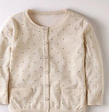 Boden Embroidered Spot Cardigan, White 34035709