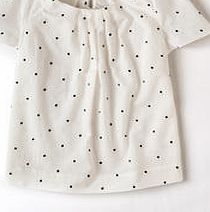 Boden Embroidered Spot Top, Ivory Spot 34138701