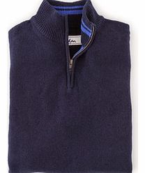 Boden Everyday Half Zip, Blue,Topaz,Grey,Rural 34219279