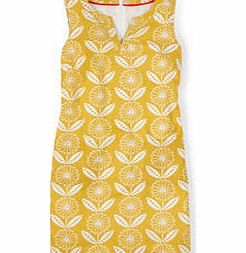Boden Everyday Tunic Dress, Yellow Sunflower