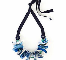 Boden Fabric Corsage Necklace, Blue 34161224