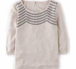 Boden Fancy Embroidered Top, Cream 34317040
