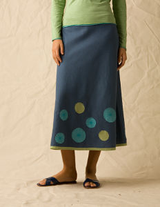 Boden Fancy Long Linen Skirt