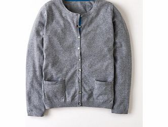 Favourite Crew Neck Cardigan, Grey,White,Sundae