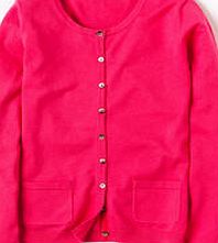 Boden Favourite Crew Neck Cardigan, Hot Pink 34032193