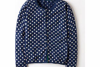 Favourite Crew Neck Cardigan, Mariner Blue Spot