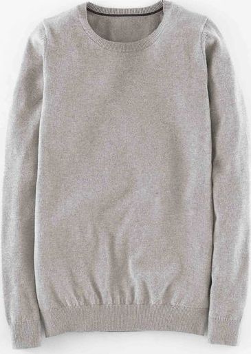 Boden, 1669[^]35059757 Favourite Crew Neck Grey Melange Sparkle Boden,