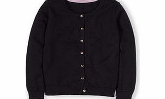 Boden Favourite Cropped Cardigan, Black,Leafy