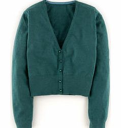 Favourite Cropped Cardigan, Green,Placid
