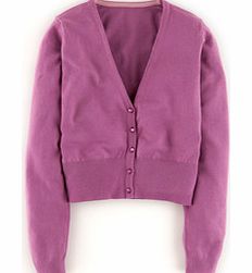 Boden Favourite Cropped Cardigan, Purple,Red,Grey