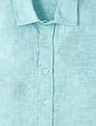 Boden Favourite Linen Shirt, Aqua 34867358