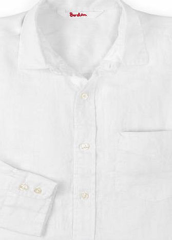 Boden Favourite Linen Shirt, Pink 34492983
