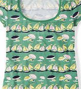Boden Favourite Tee, Dill Parasols Print 34759076