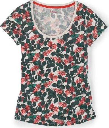 Boden Favourite Tee Red Vintage Floral Boden, Red