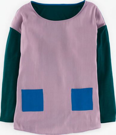 Boden, 1669[^]35014562 Felicity Top Heather/Seaweed/Atlas Blue Boden,