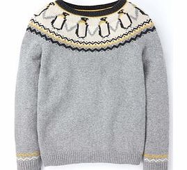 Festive Penguin Jumper, Grey 34476259