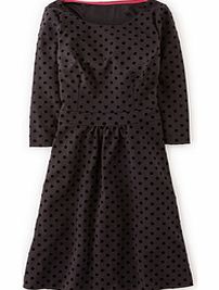 Boden Flocked Spot Ponte Dress, Black 34403824