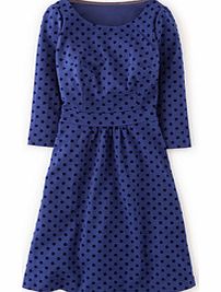 Boden Flocked Spot Ponte Dress, Blue,Red 34460832