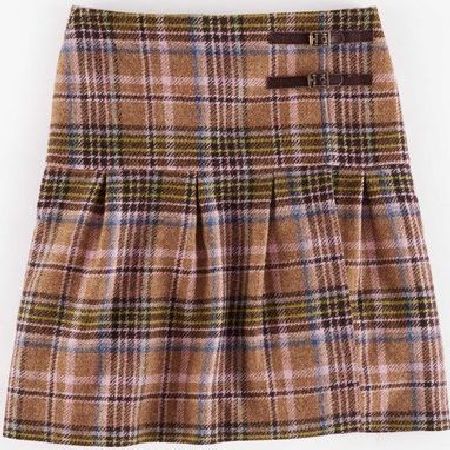 Boden, 1669[^]35201680 Florence Kilt Brown Check Boden, Brown Check