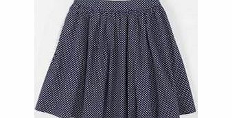 Boden Florence Skirt, Blue Plates,Navy Mini Dot,Red