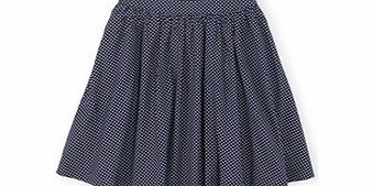 Boden Florence Skirt, Navy Mini Dot,Ivory Marrakech