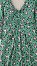 Boden Gathered Band Tunic, Green Geo Floral 34345595