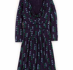 Boden Gathered Band Tunic, Navy Trailing Spot,Bright