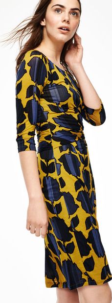Boden Harper Party Dress Greenfinch Shadow Floral