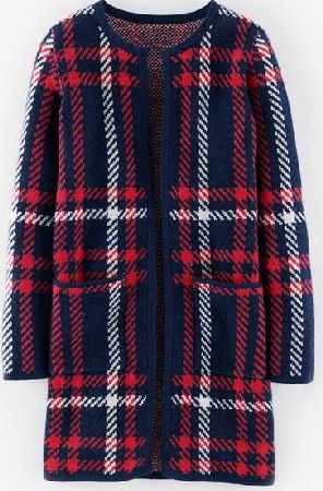 Boden, 1669[^]35053933 Heritage Check Coatigan Navy Oversized Check