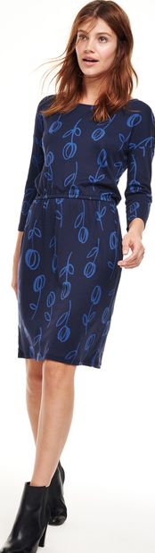 Boden, 1669[^]35061209 Hettie Party Dress Navy Tulips Boden, Navy