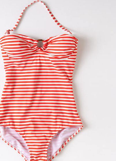 Boden Hoop Detail Swimsuit, Fruit Punch/Ivory 33942061