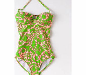 Boden Hoop Detail Swimsuit, Multi Damask Swirl,Fruit