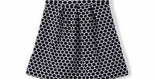 Boden Jersey Jacquard Skirt, Navy/Ivory 34817387