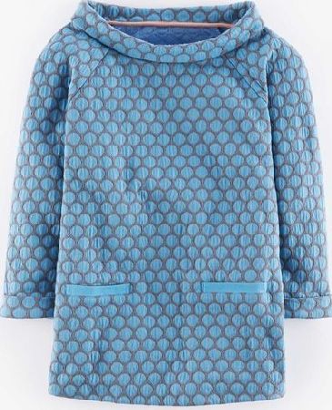Boden, 1669[^]35016724 Jersey Jacquard Top Steel Blue/Pewter Boden,