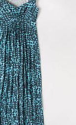 Boden Jersey Maxi Dress, Soft Blue Reverse Floral