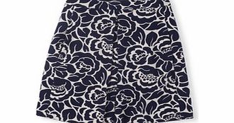 Boden Kate Ponte Skirt, Ladybird,Navy/Ivory Mono