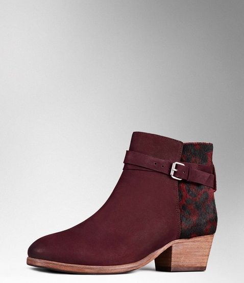 Boden Keira Boots Burgundy/Burgundy Leopard Boden,