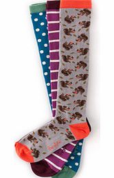 Boden Knee Socks, Multi Squirrel 34453530
