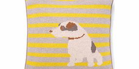 Boden Knitted Cushion, Green 34501072