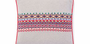 Boden Knitted Cushion, Grey Fair Isle,Soldiers 34473298