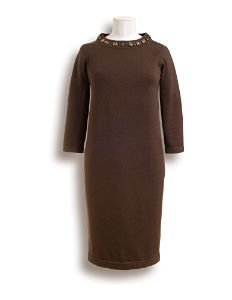 Boden Knitted Jewelled Dress