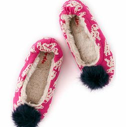 Knitted Slipper, Sprout Oatmeal & Mid Pink