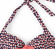 Boden Knot Front Bikini Top, Sailor Blue Geo 34669770