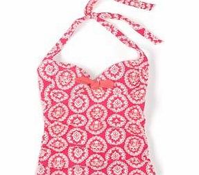 Boden Knot Front Tankini Top, Lotus Woodblock,Tutti