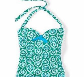 Boden Knot Front Tankini Top, Sailor Blue,Tropical