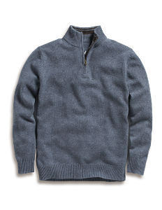 Boden Lambswool Zip Neck