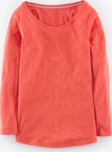 Boden, 1669[^]35003086 Lightweight Baseball Tee Red Boden, Red 35003086