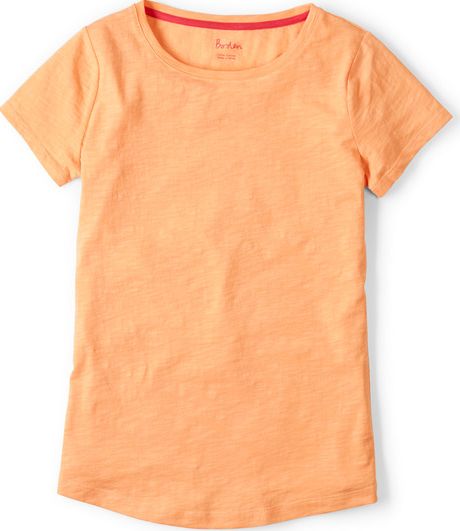 Boden, 1669[^]34757435 Lightweight Crew Neck Sherbet Orange Boden,