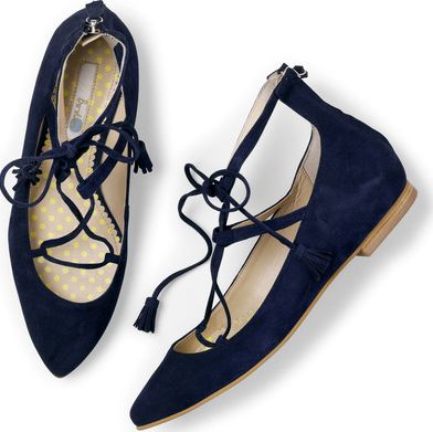 Boden, 1669[^]34738401 Lille Lace-Up Point Pumps Blue Boden, Blue