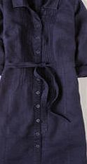 Linen Shirt Dress, Blue 34146647